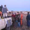 Survivors milling about. Survivors milling about.